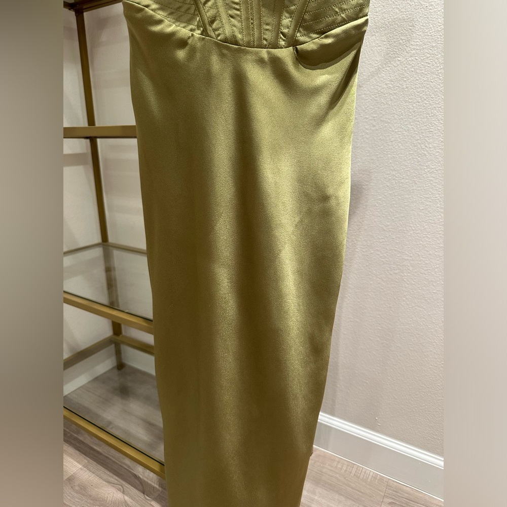 House of CB Olive Green Midi Dress - Picture 7 of 15